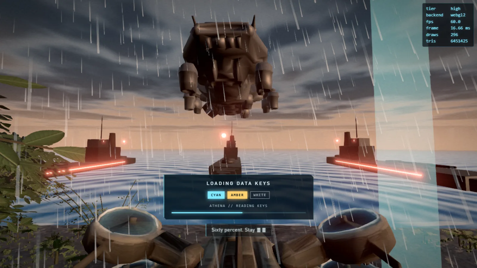 In-game: boarding the aircraft while the data keys load